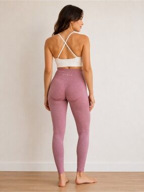 NVGTN High Waist Seamless Leggings Mauve Pink